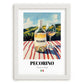 Pecorino – Italian White Wine, Wine Bar Still Life, placed in minimal white frame