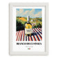 Bianco di Custoza – Italian White Wine, Vinoteca Wall Art, placed in minimal white frame