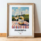 Passerina – Italian White Wine, Bodega Painting, in wooden frame leaning on the floor