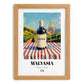Malvasia – Italian White Wine, Wine Bar Painting, set in oak frame